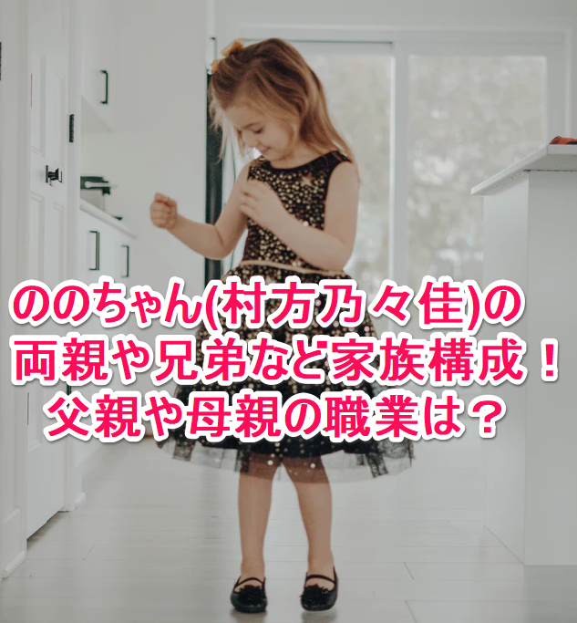 ののちゃん 村方乃々佳 の両親や兄弟など家族構成 父親や母親の職業は なんでもミュージアム